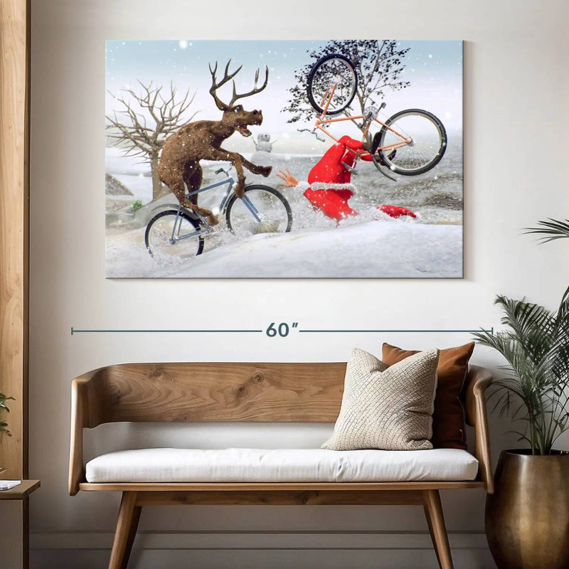 Lelend Funny Christmas, 34" H x 51" W