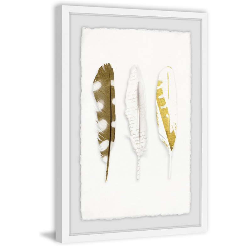 Vanishing Feather - Single Picture Frame Print, 30cm H x 20cm W x 4cm D