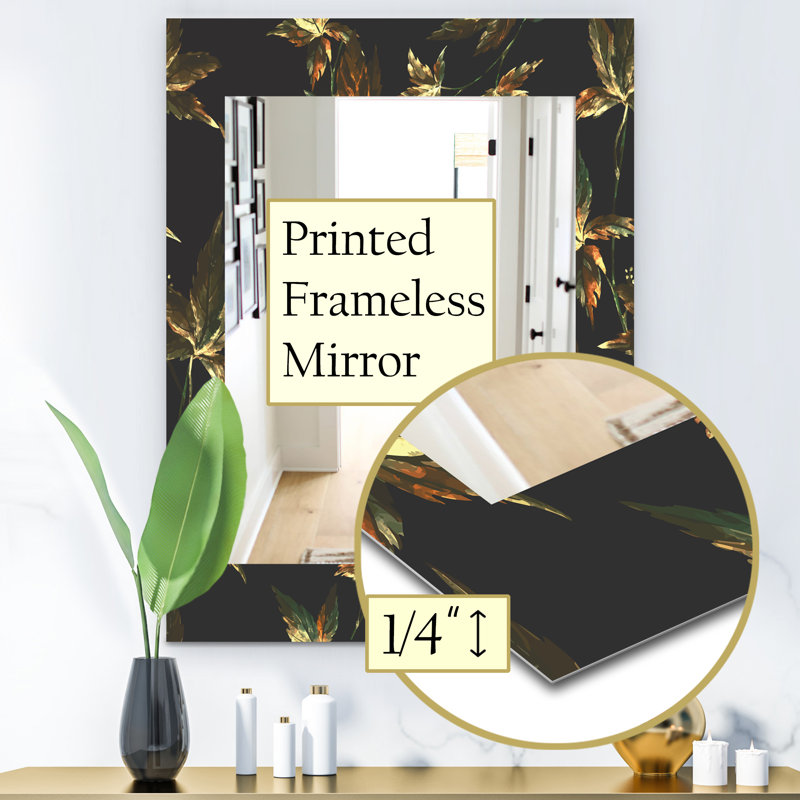 Miroir mural traditionnel laisse, H 24 po x l 32 po