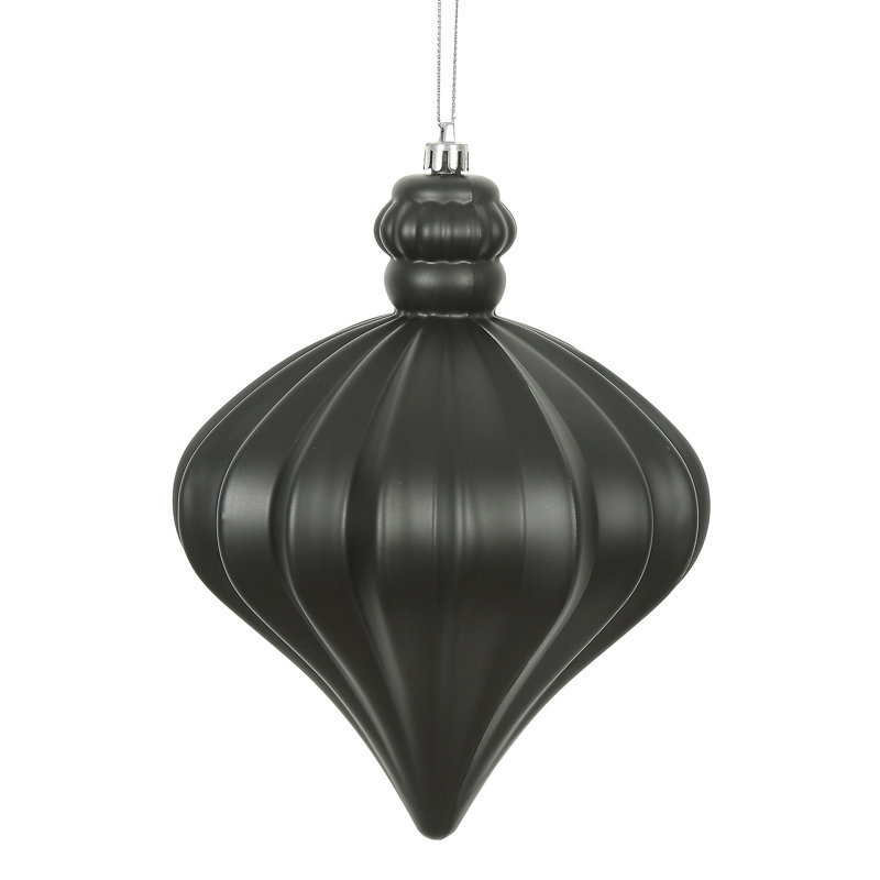 Ornement de Noël oignon 6 po, Noir