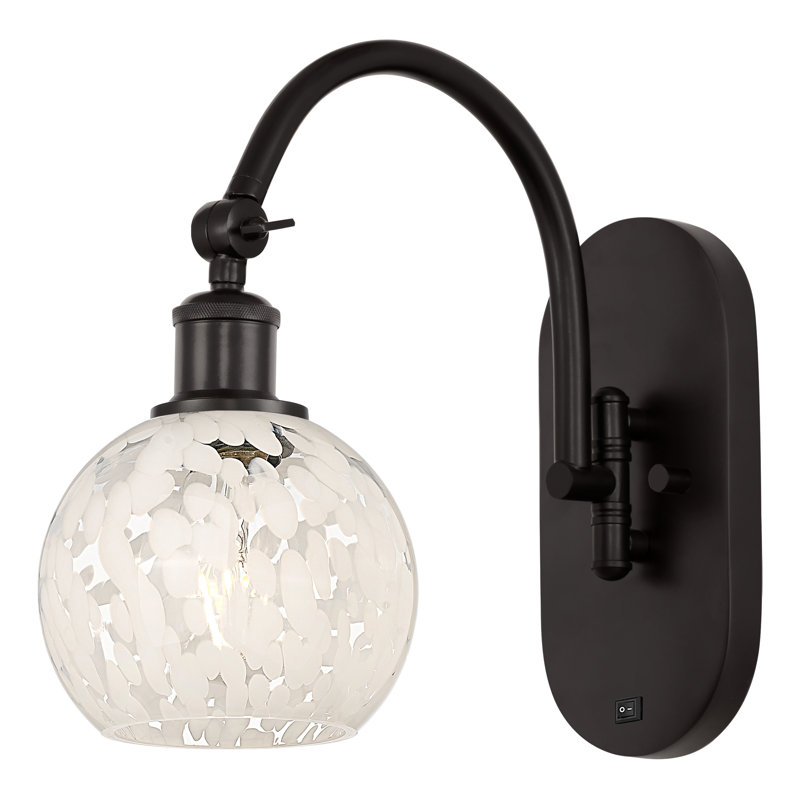Applique murale en acier Benafield, H 11,5 po x l 6 po x P 12,5 po, Bronze huilé