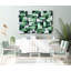 Viridian Glass And Metal Wall Sculpture