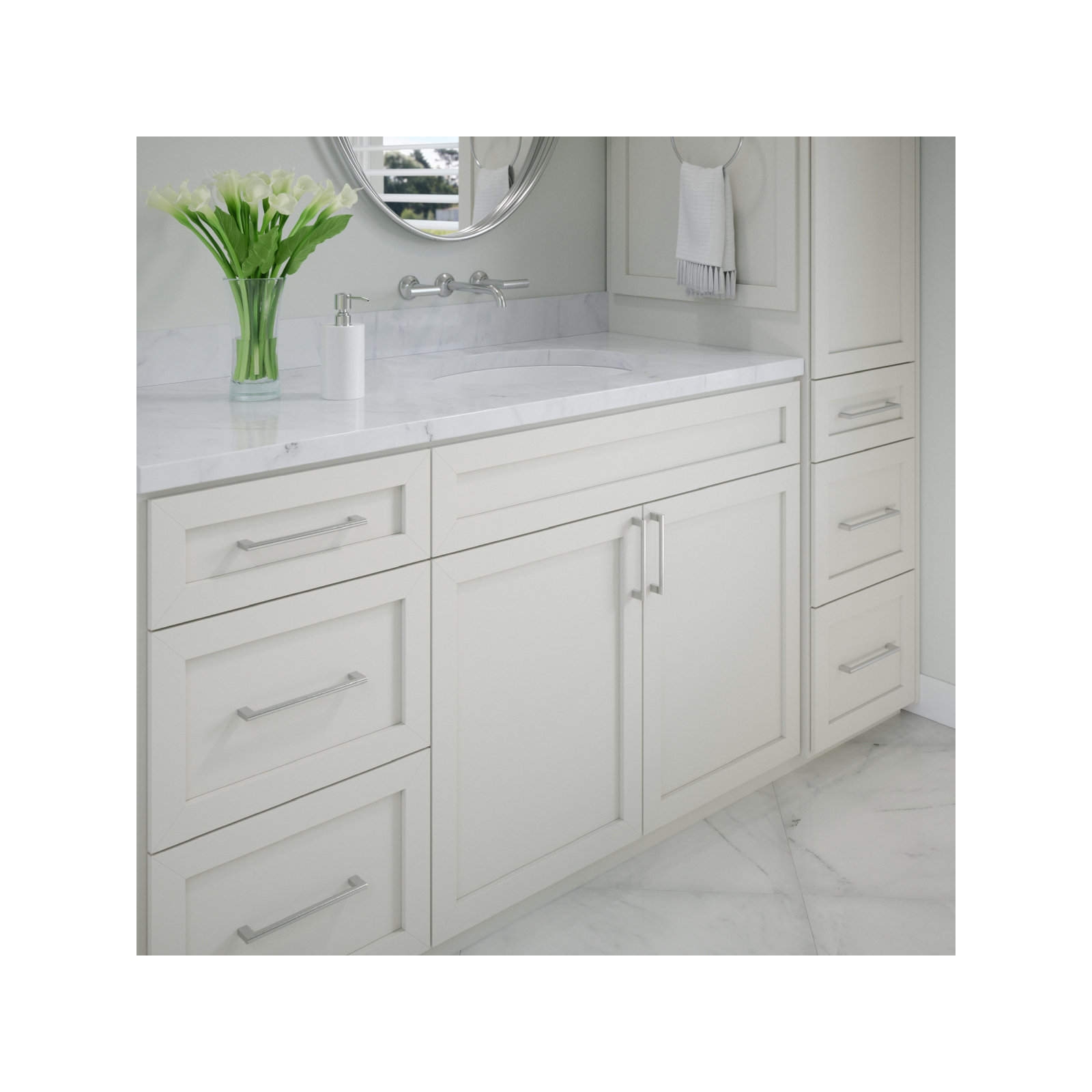Vail Bar Pull, Chrome, 12"