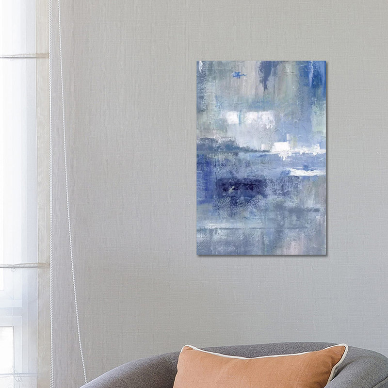 Bay View Indigo - Painting on Canvas, Wrapped Canvas, 66.04 cm H x 45.72 cm W x 1.91 cm D