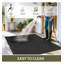 Black Indoor Outdoor Entrance Doormat, Durable Entryway Floor Mat
