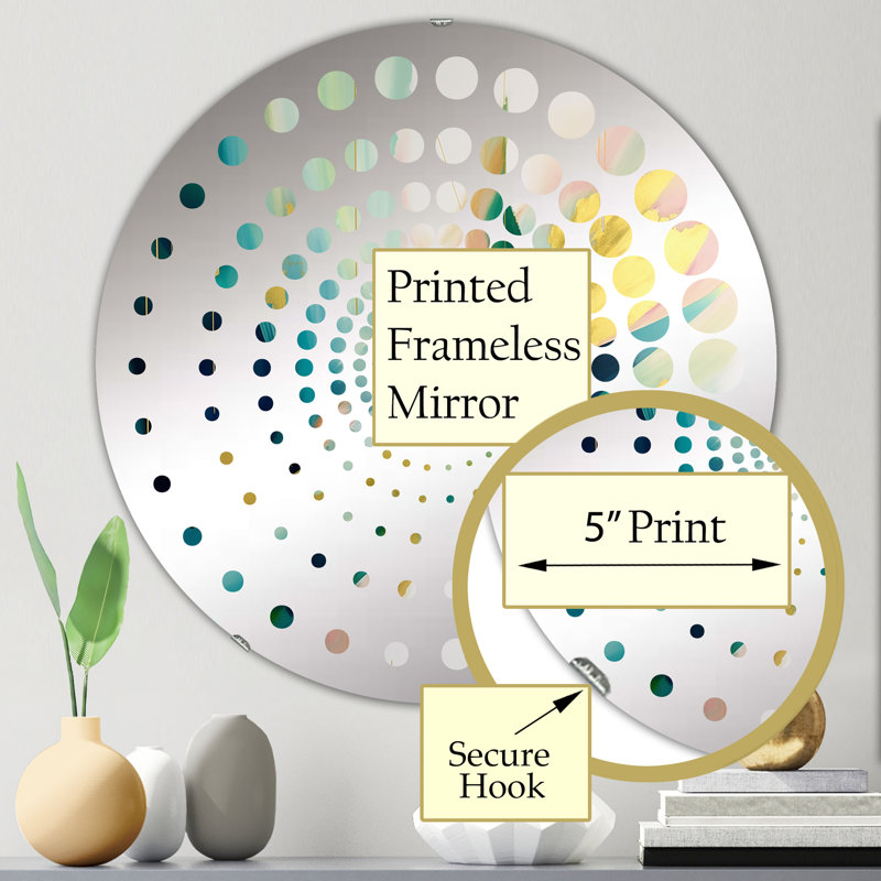 Cadeshia Circle Mirror, 23.6" x 23.6"