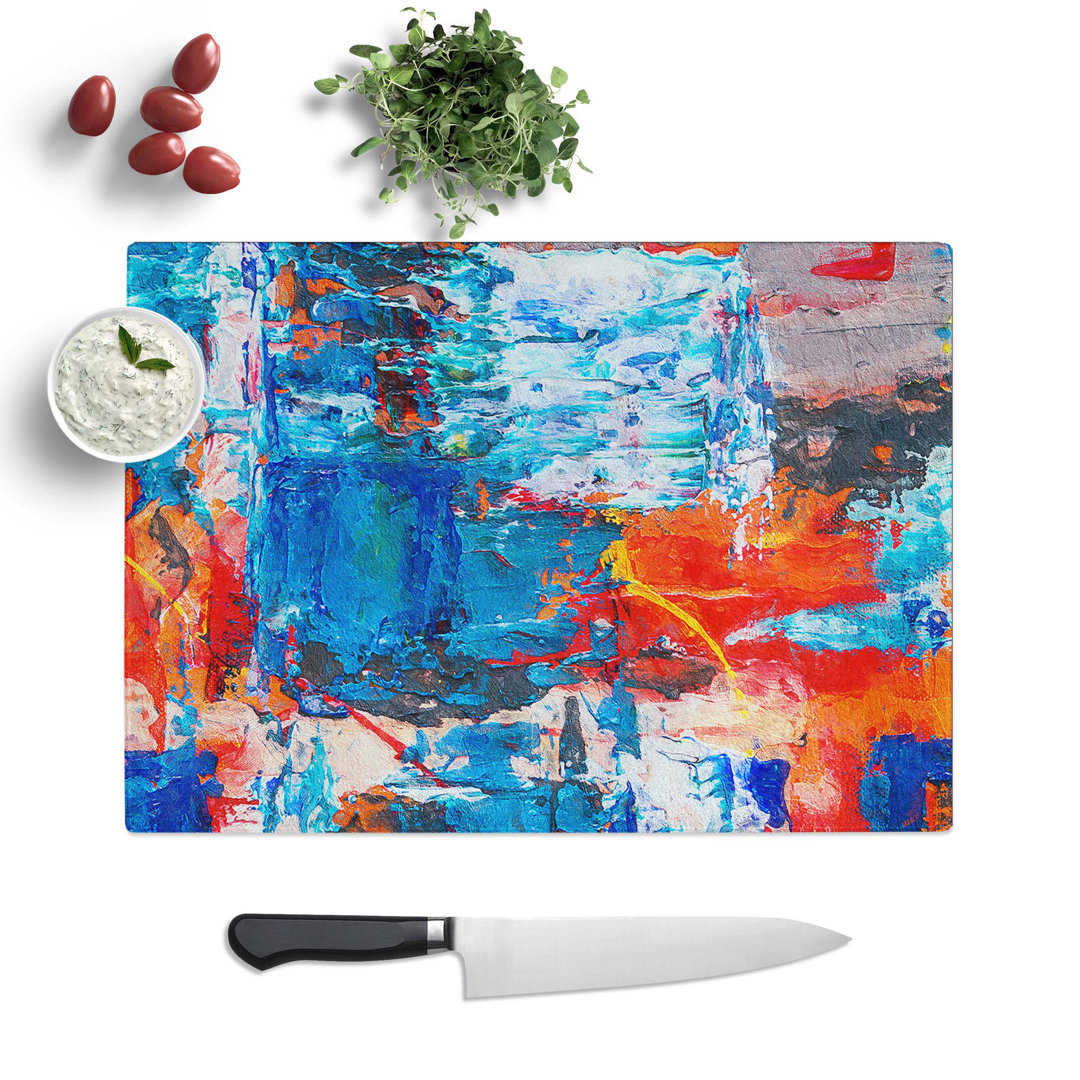 Tempered Glass Art Painting Vol.360 Chopping Board