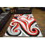 Tapis rouge à motifs abstraits Wargo