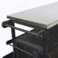 Îlot de cuisine extérieur pliable avec roulettes verrouillables, armoire de rangement et porte-serviettes pour une cuisson efficace sur la terrasse-1397328614