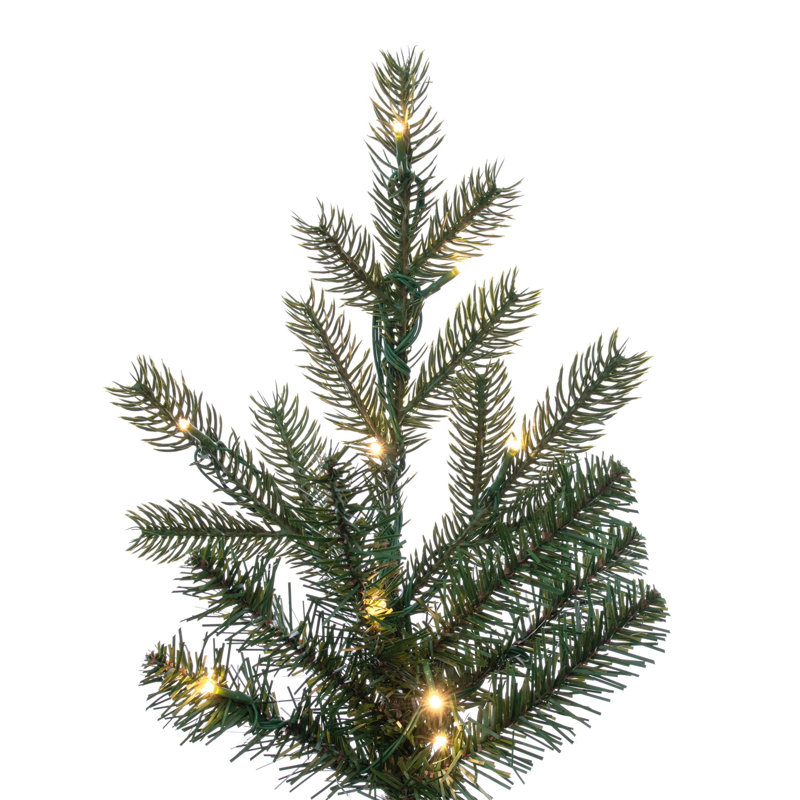 Vickerman 7.5' x 67" Sherwood Fir Artificial Pre-Lit Christmas Tree with 1100 LED Color Changing 3mm Low Voltage 6 Function Wide Angle Coaxial Lights