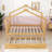 Wood Daybed with Twin Size Trundle, Legs and Slats-824170342-824170343