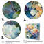 «Blue Green Hydreangea», reproduction d'art sur toile-88543035-88543038