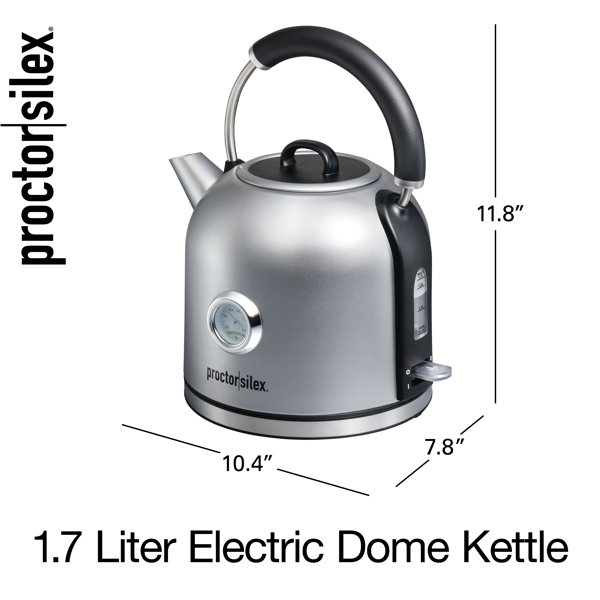 Proctor Silex 1 Liter Electric Kettle for Tea and Water with Auto-Shutoff  and Boil-Dry Protection 