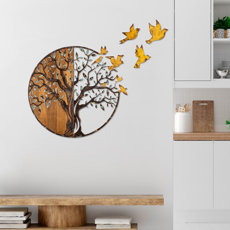 Accessoire mural décoratif en bois