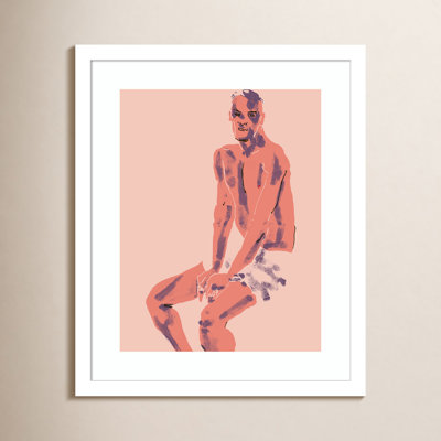 Olender "A Man Posing" Print