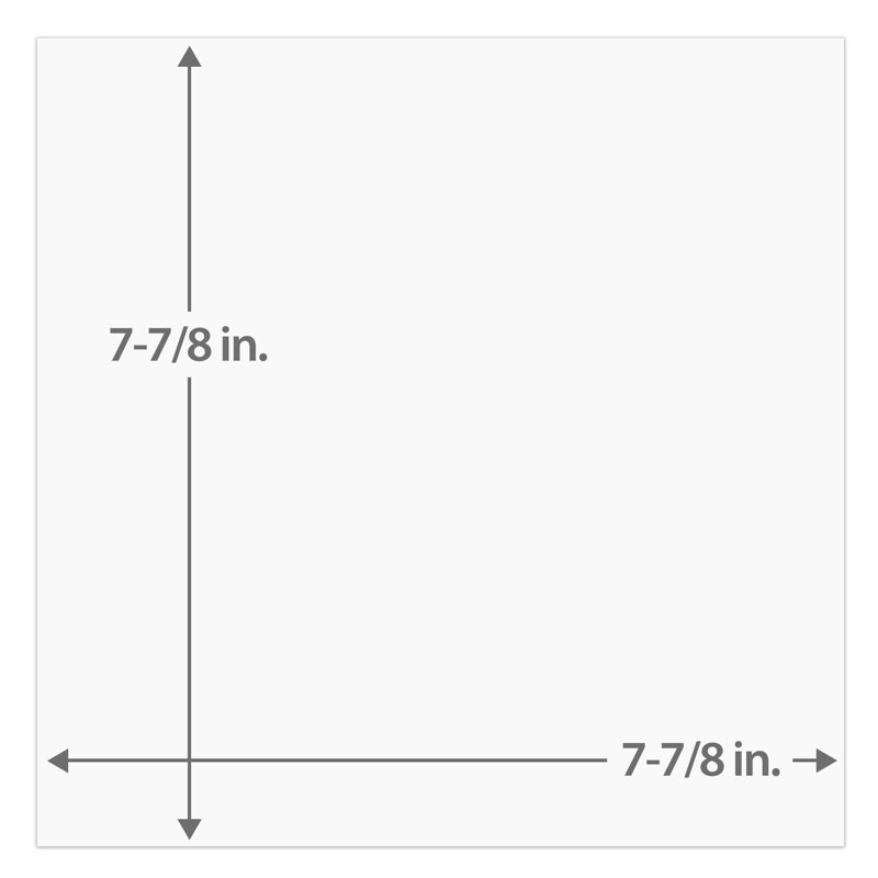 Berta 7-7/8 In. X 7-7/8 In. Ceramic Wall Tile, White