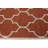 Trellis Handmade Tufted Wool Area Rug in Rusty Red