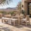 Sedona Outdoor Rectangle Teak Dining Table
