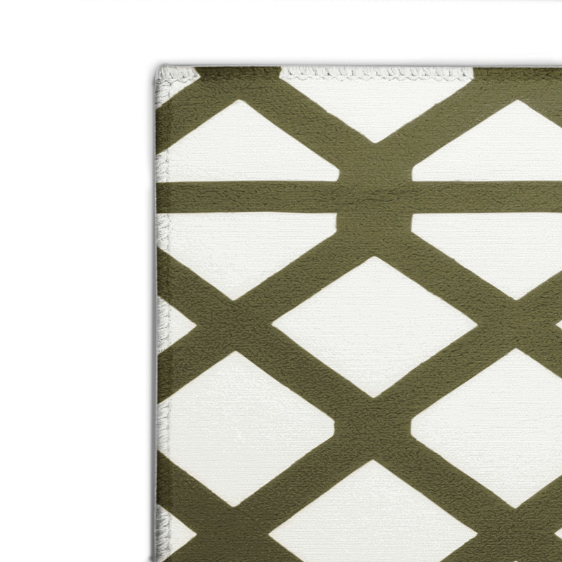 Tapis blanc intérieur et extérieur Trellis, Rectangulaire 2 pi x 3 pi