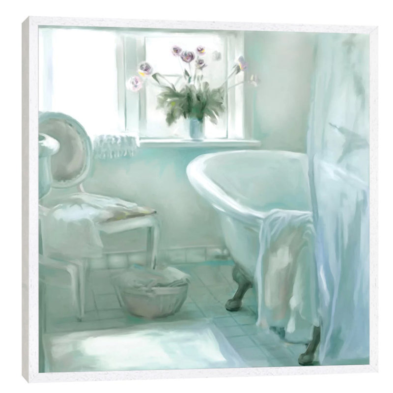 Ambiance by Carol Robinson - Painting, 66.04 cm H x 66.04 cm W, White Framed