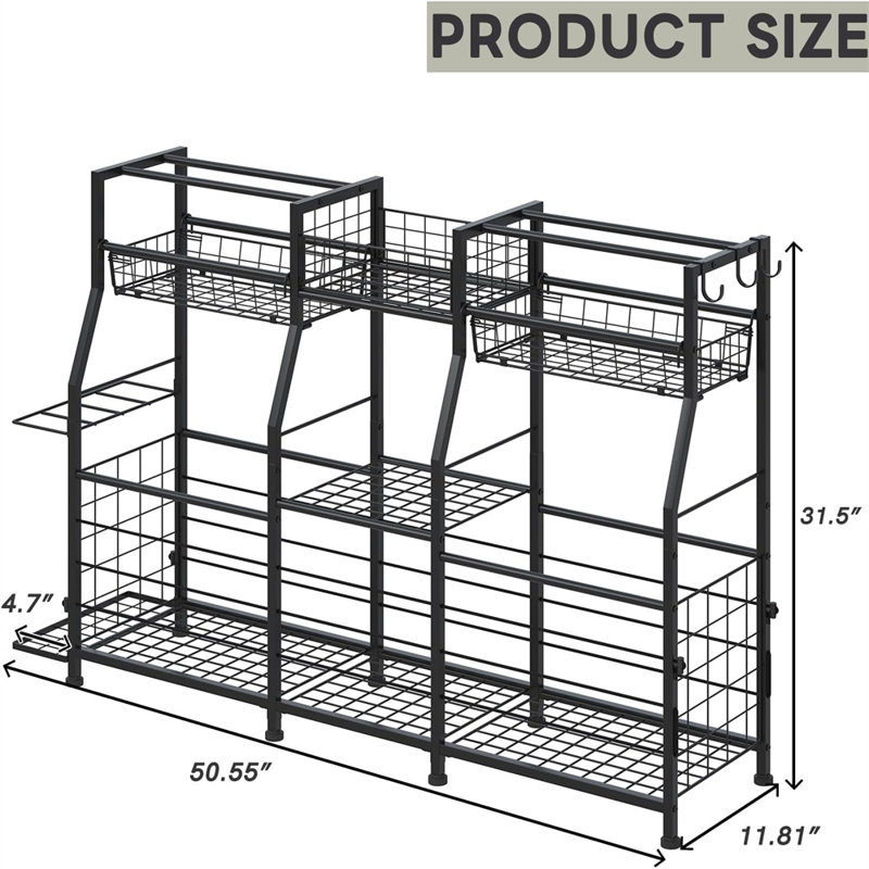 Rangement pour équipement de sport de garage, support de rangement pour balle de garage, système d'organisation de garage, support de tablette intérieur / extérieur pour équipement de sport