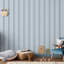Kids and Teens Collection Multi Stripe Wallpaper Roll-1063383843