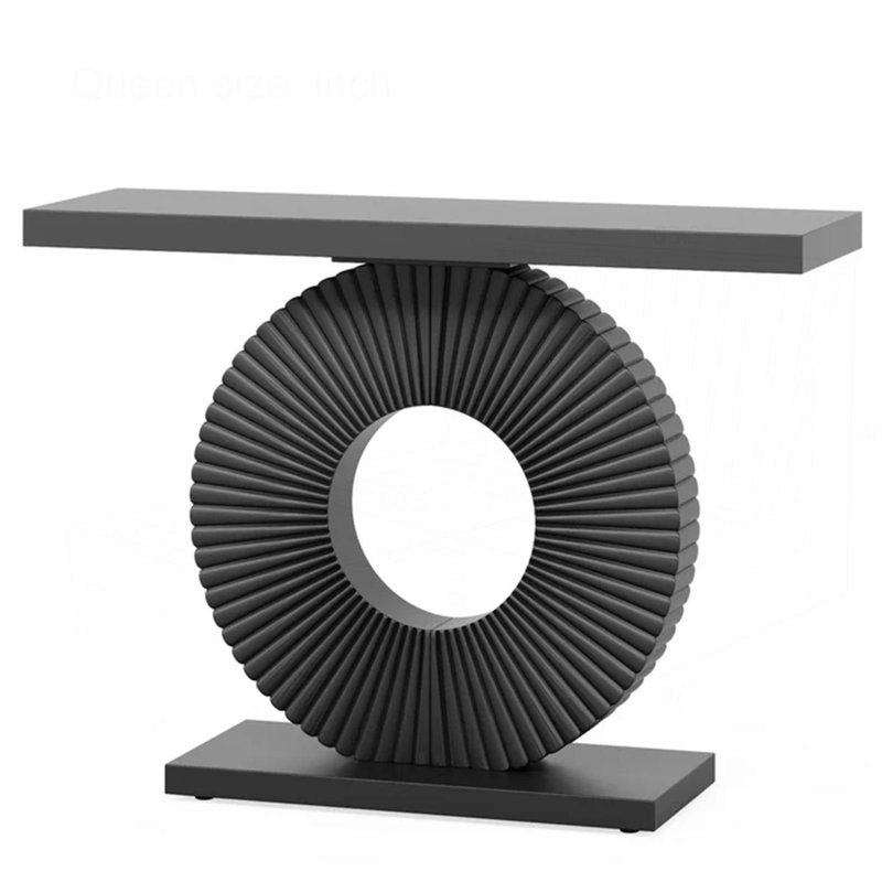 Wood Console Table, Black