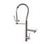 Robinet de cuisine avec douchette extractible en acier inoxydable nickel brossé