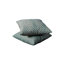Canapé d'angle en lin garni de mousse avec méridienne large de 250 cm (98 po) orientée à gauche, couleur anthracite, et gris