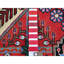 Tapis oriental 3 pi 8 po x 5 pi 3 po Hamadan rouge