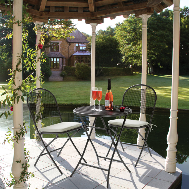 Cafe Napoli 3-Piece Folding Bistro Set