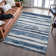 Premium Machine Washable Lyndhurst AMF1191 Stripes Rug
