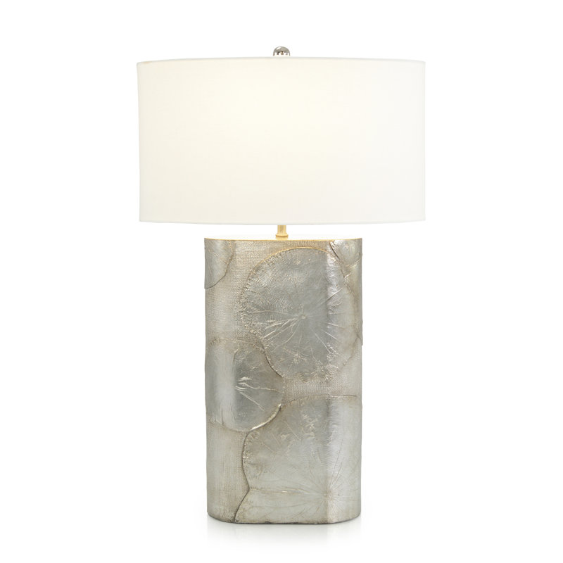 Lampe de table argentée Lotus