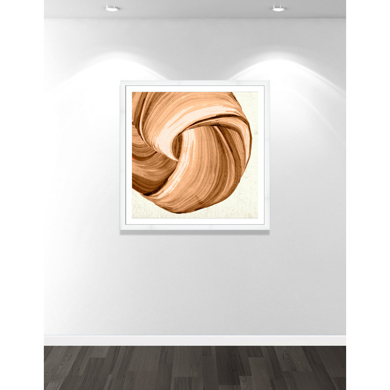 Orange Tango II imprimé par , 42.5'' W x 42.5'' H, Matted Print, Satin White