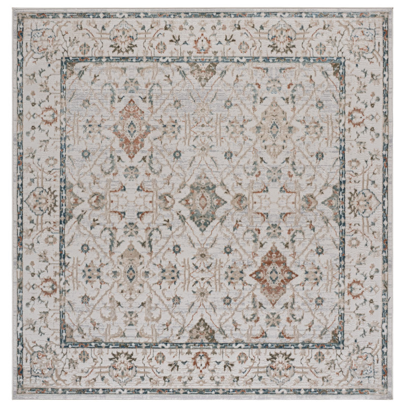 Maven Performance Oriental Indoor Rug, Square 6'7"