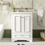 24'' Bathroom Vanity With Ceramic Sink Combo, Modern Freestanding Storage Cabinet  With Silver Handles,  Soft Closing Doors-1156445006