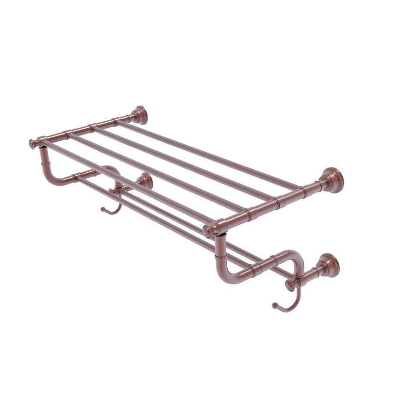 Porte-serviettes mural Freyja, Cuivre antique, P 12,5 po x l 26 po x H 10,6 po