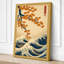 Blossoms and Waves Japandi - Wrapped Canvas-605291515-605291509