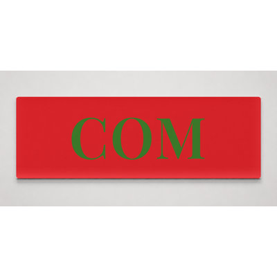 Tableau panoramique sur toile murale avec monogramme de luxe en diamants, drapeau mondial des Comores — Blanc, rouge, vert — Tableau mural panoramique