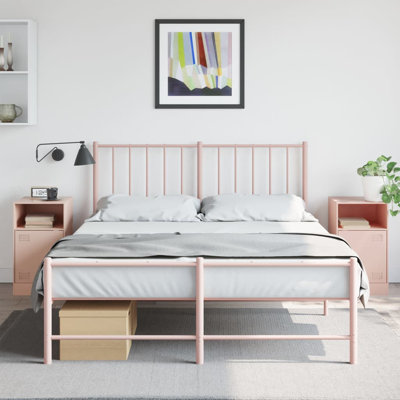 Lars 34.5cm W Steel Bedside Table