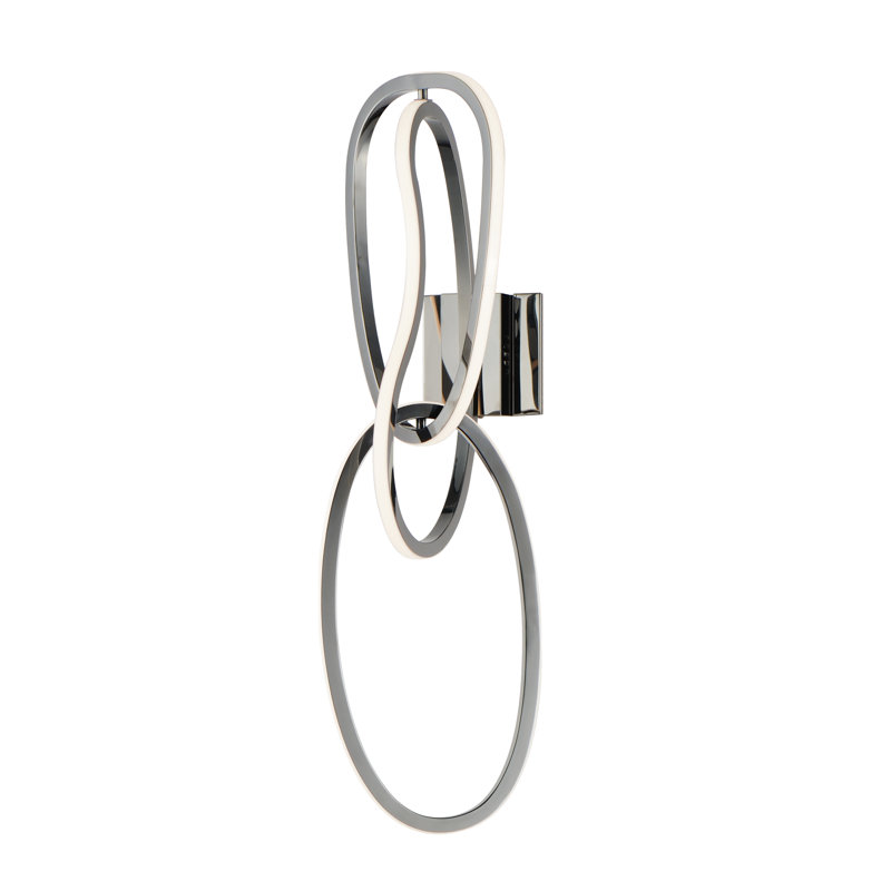 Coeyn-Wall Sconce, Black Chrome