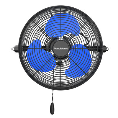 Ventilateur mural 12 pouces Pro Series - Ventilateur mural intérieur haute vitesse pour commercial, résidentiel, entrepôt, patio couvert, atelier, garage, grange, abri de jardin 3 vitesses 2800 CFM homologué UL