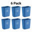 Corbeille de recyclage rectangulaire 7 gallons | Ensemble de 6-132486189