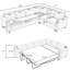 Canapé modulaire convertible en velours côtelé avec 4 espaces de rangement et 4 coussins-1911974374