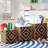 Botswana 3-Piece Two-Tone Woven Seagrass Nesting Basket Set with Metal Frame