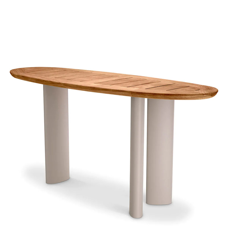 Outdoor Free Form Teak Buffet & Console Table
