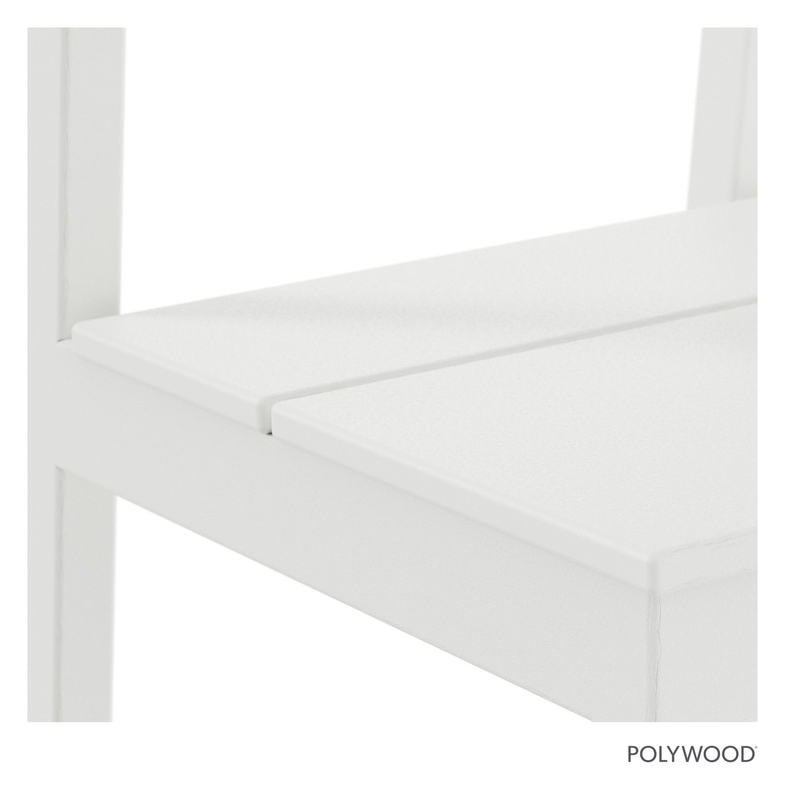 POLYWOOD® Edge Patio Side Chair, White