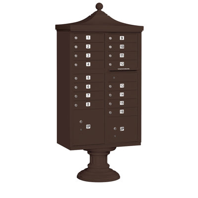 Regency Aluminum Multi-Unit Mailbox with Newspaper Compartment