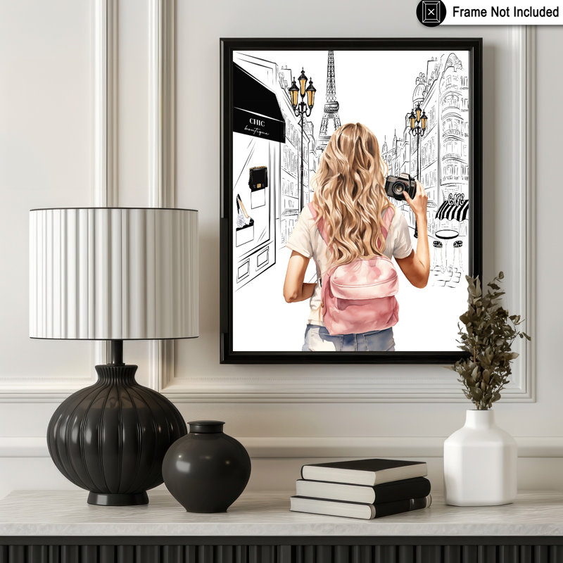 Dame avec une caméra, Unframed, Poster, 16"H x 20"W