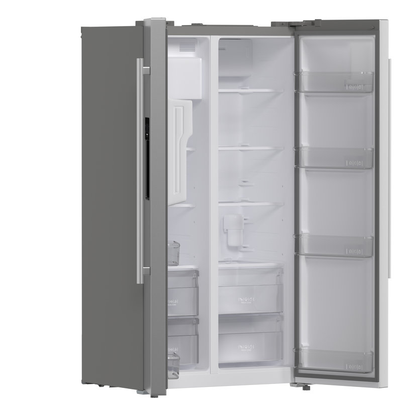 FORNO Premium 2-Piece Kitchen Bundle -Marco 36-inch Gas Range Stainless Steel, Forno Salerno 36" Side by Side Stainless Steel Refrigerator 20 cu.ft